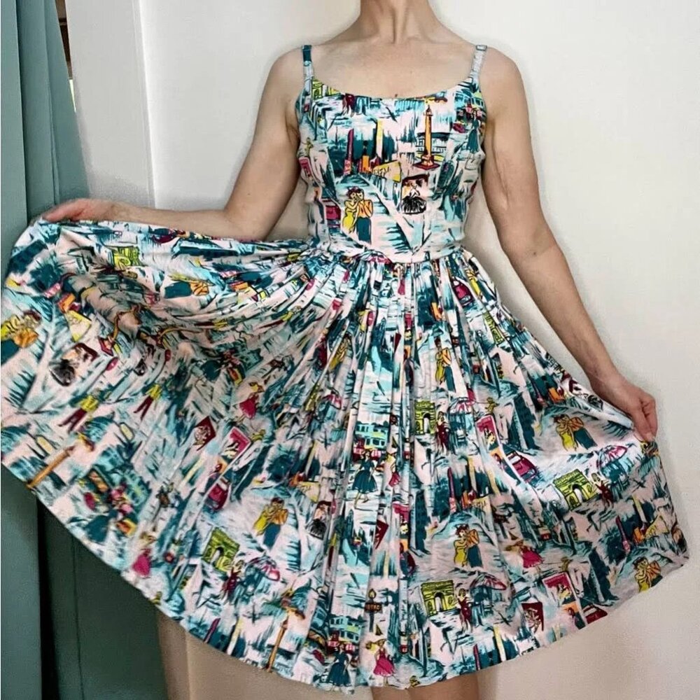 Pinup Couture Jenny Paris dress- RARE pinup girl 3x